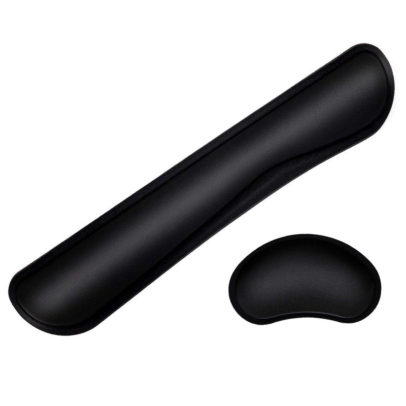 TONOS Keyboard Wrist Rest - 17" Wrist Rest for Computer Keyboard with Memory Foam, Ergonomic Design Wrist Rest Set for Easy Typing, Wrist Pain Relief, Anti-Skid Wrist Rest for Office/Gaming/Laptop - Image 1